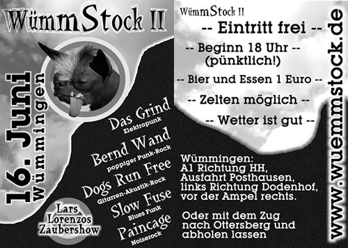 Wümmstock 16.06.2007 Flyer vorne